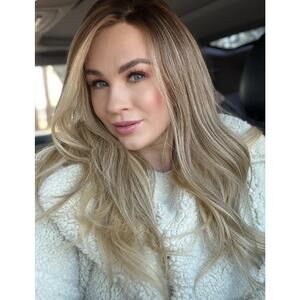 Celine| Lace Top Remy Human Hair Wig- Honey Blonde Balayage